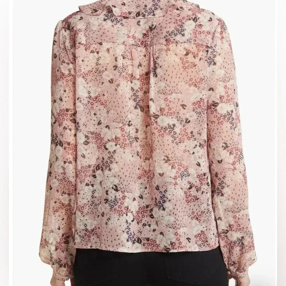 NWOT PAIGE Ilara Floral Ruffle Blouse / Size Medium / - Picture 3 of 10